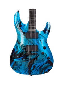 Schecter C-1 Hydro Dip Electric Guitar Midnight Tide