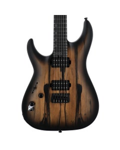 Schecter C-1 Pale Moon Left-Handed Electric Guitar Natural Satin Black Burst
