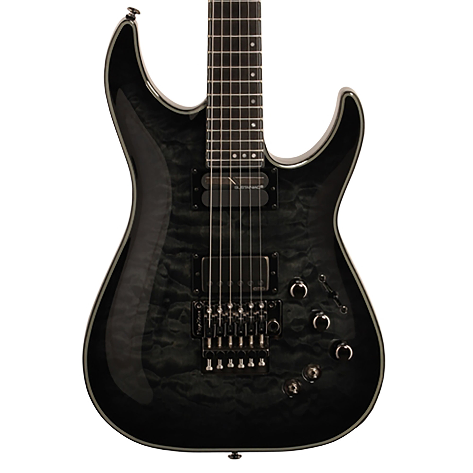 Schecter Hellraiser Hybrid C1FRS Electric Guitar Trans Black Burst