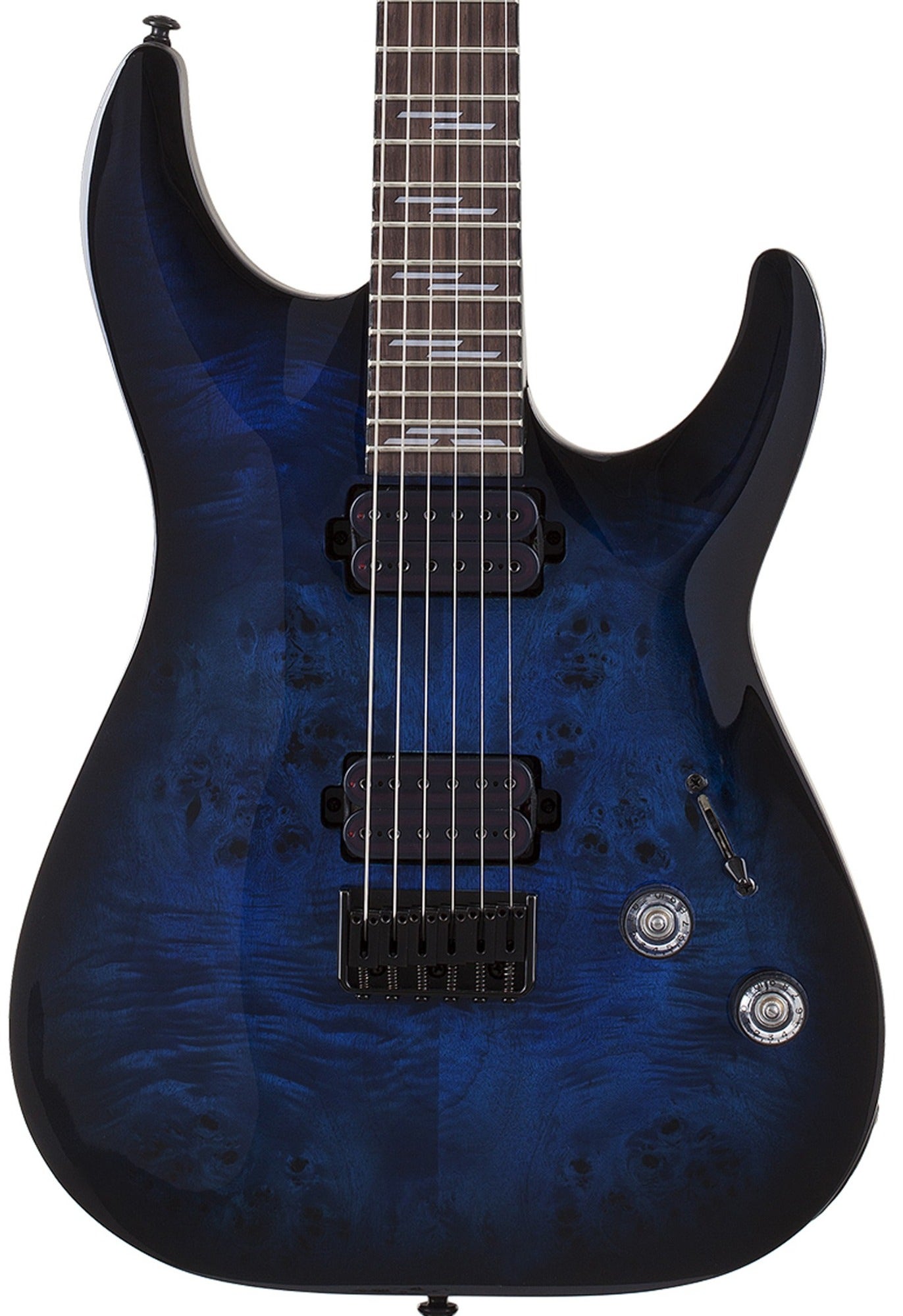 Schecter Omen Elite-6 Electric Guitar See Thru Blue Burst