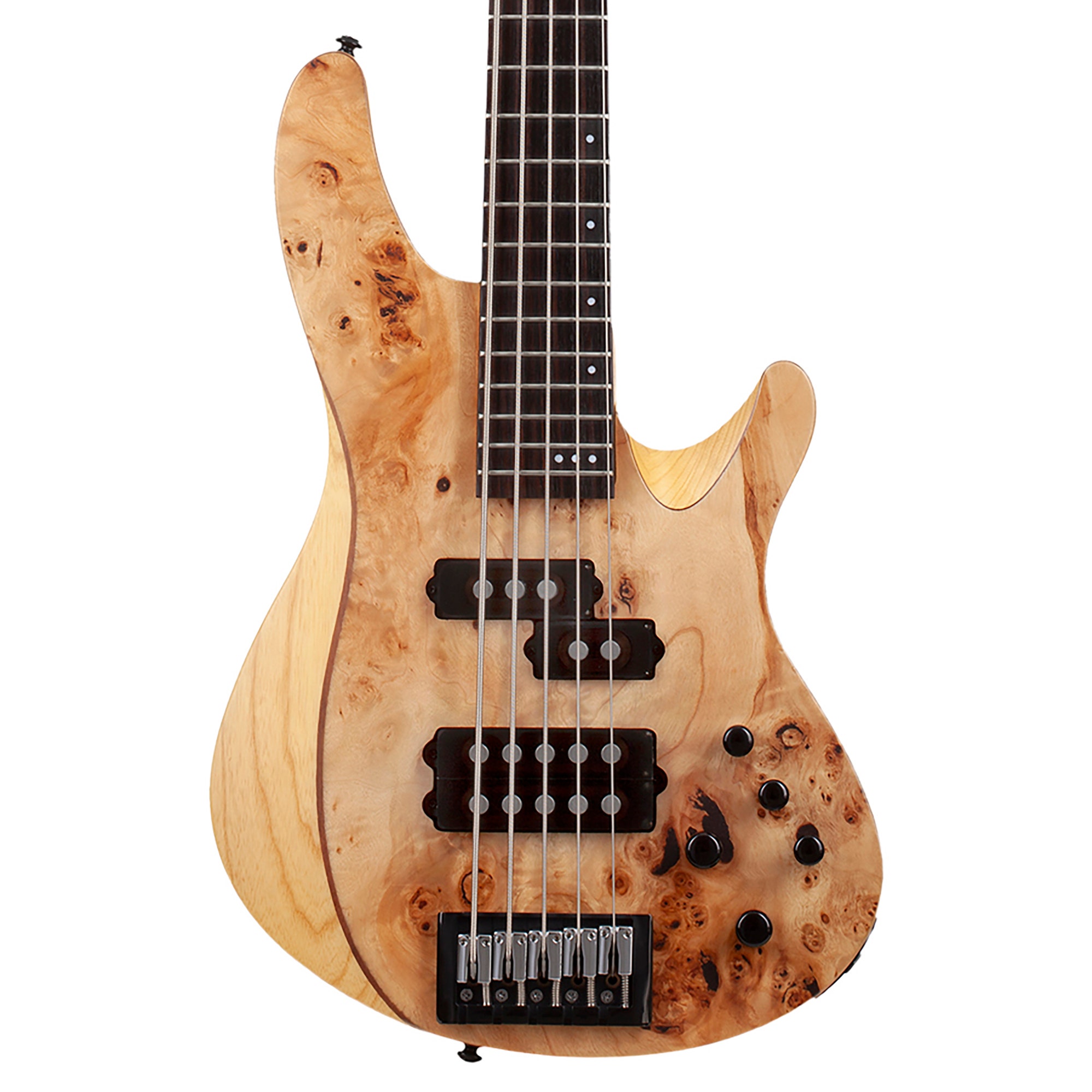 Schecter Reaper 5 Left Handed Bass Guitar Natural Satin