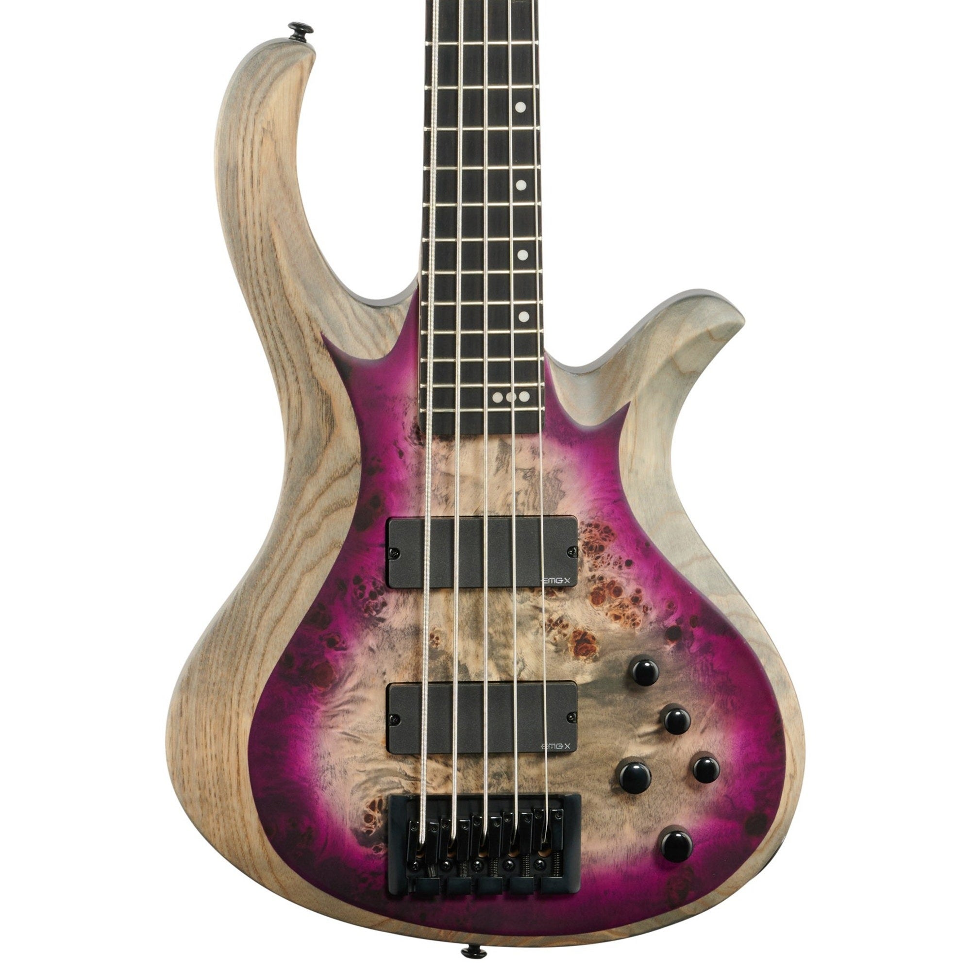 Schecter Riot 5 Bass Satin Aurora Burst View 2