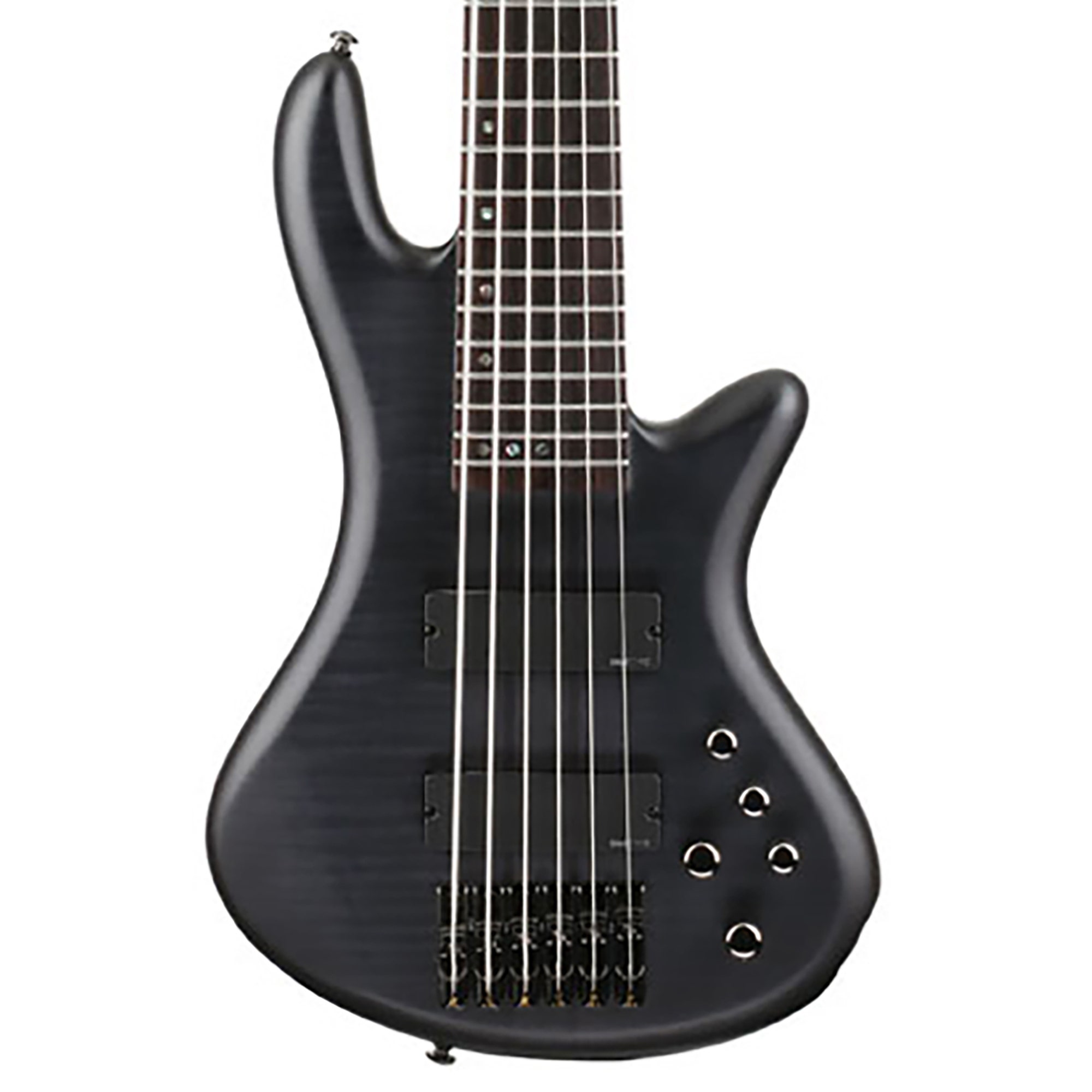 Schecter Stiletto Studio 6 String Electric Bass Guitar See Thru Black