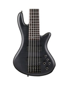 Schecter Stiletto Studio 6 String Electric Bass Guitar See Thru Black