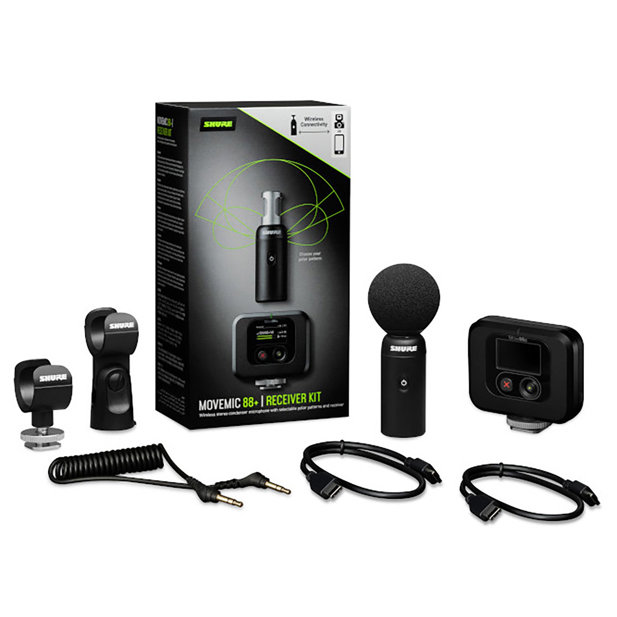 Shure MoveMic 88 Plus WKITZ7 Wireless Stereo Microphone