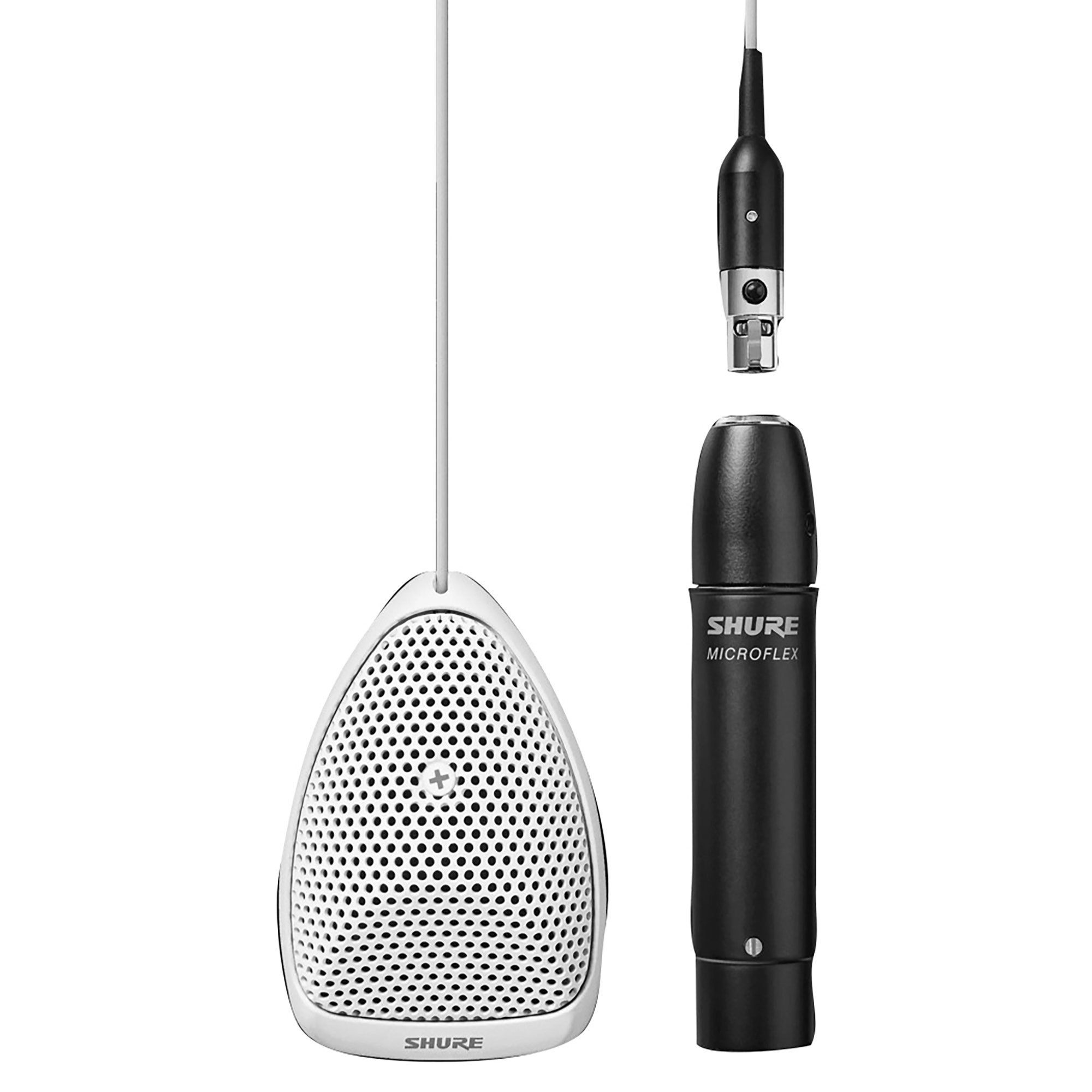 Shure MX391W-A/C Cardioid Miniature White Condenser Microphone