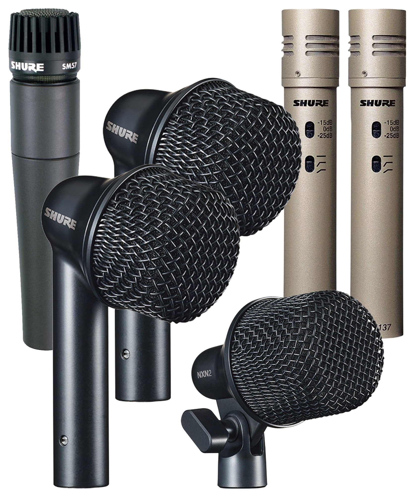 Shure Nexadyne Ultimate Drum Mic Bundle 4 Piece