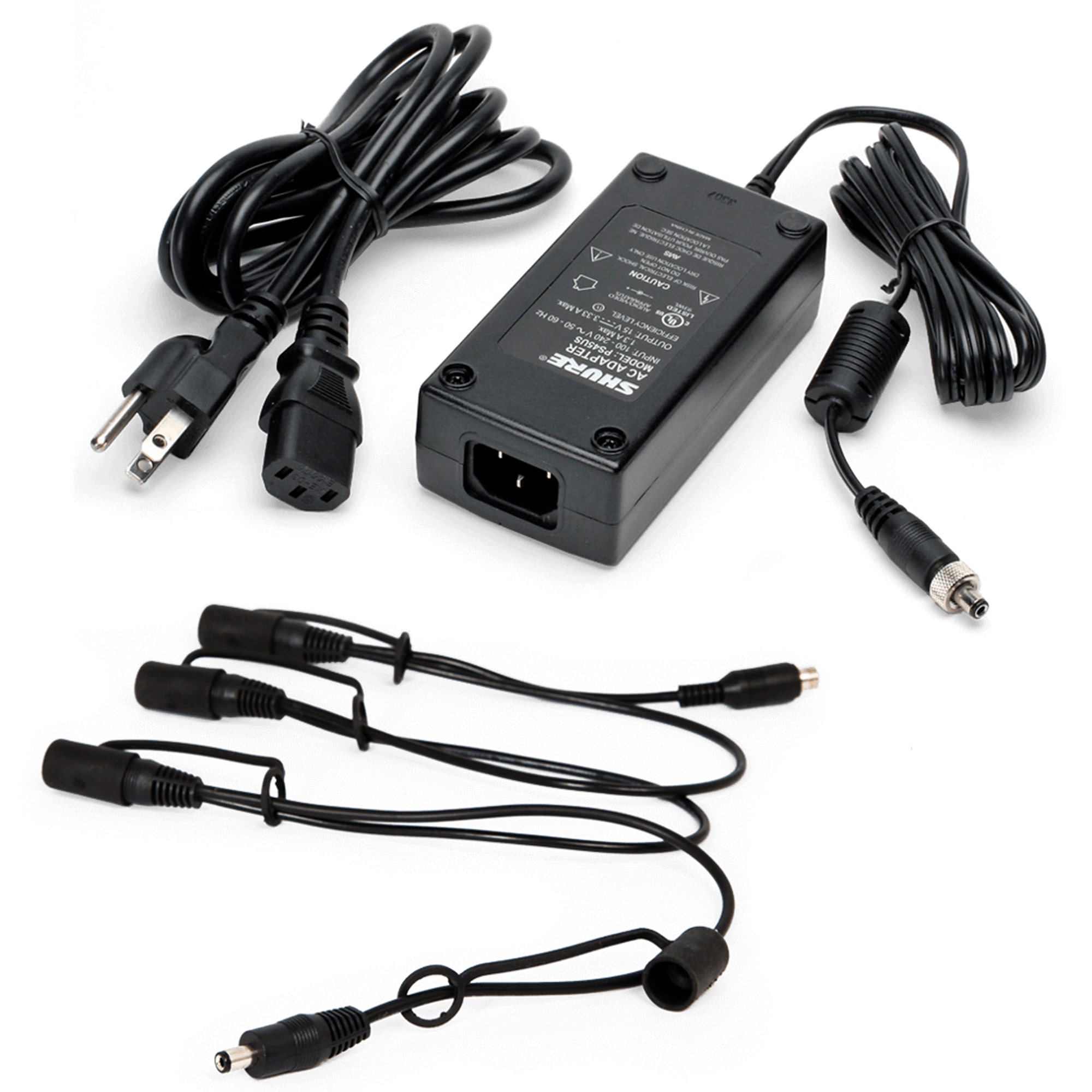 SHURE PS124L In-Line Power Supply with Locking Four-Connection