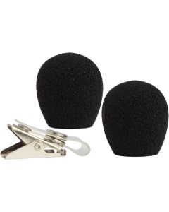Shure RK318WS Black Foam Windscreens and Clothing Clip