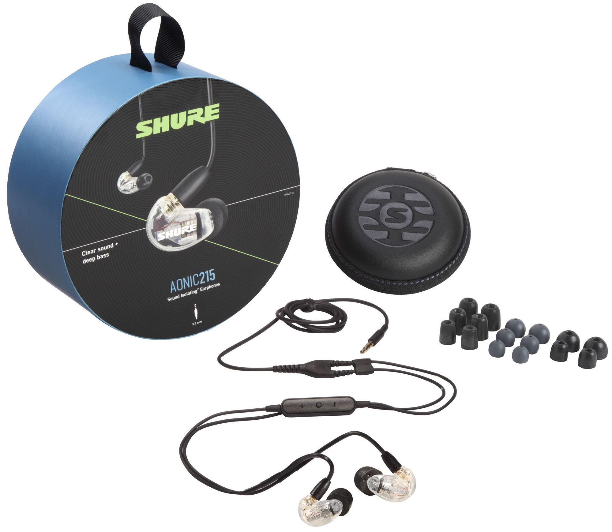 Shure SE215DYCLUNI SE215 Earphone With RMCE-UNI Clear