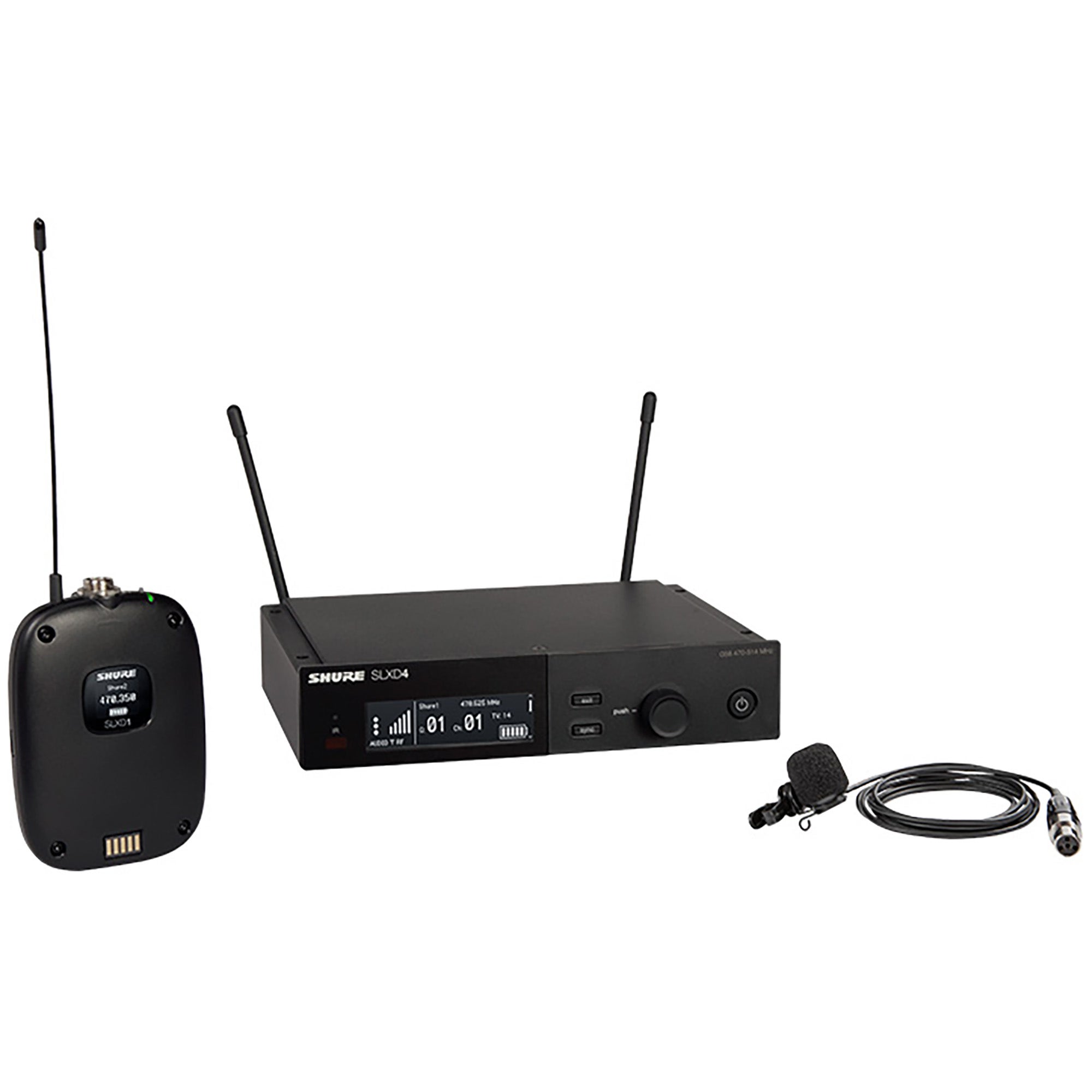 Shure SLXD124/85M-G58 Combo SM58 and WL185M Lavalier Wireless System