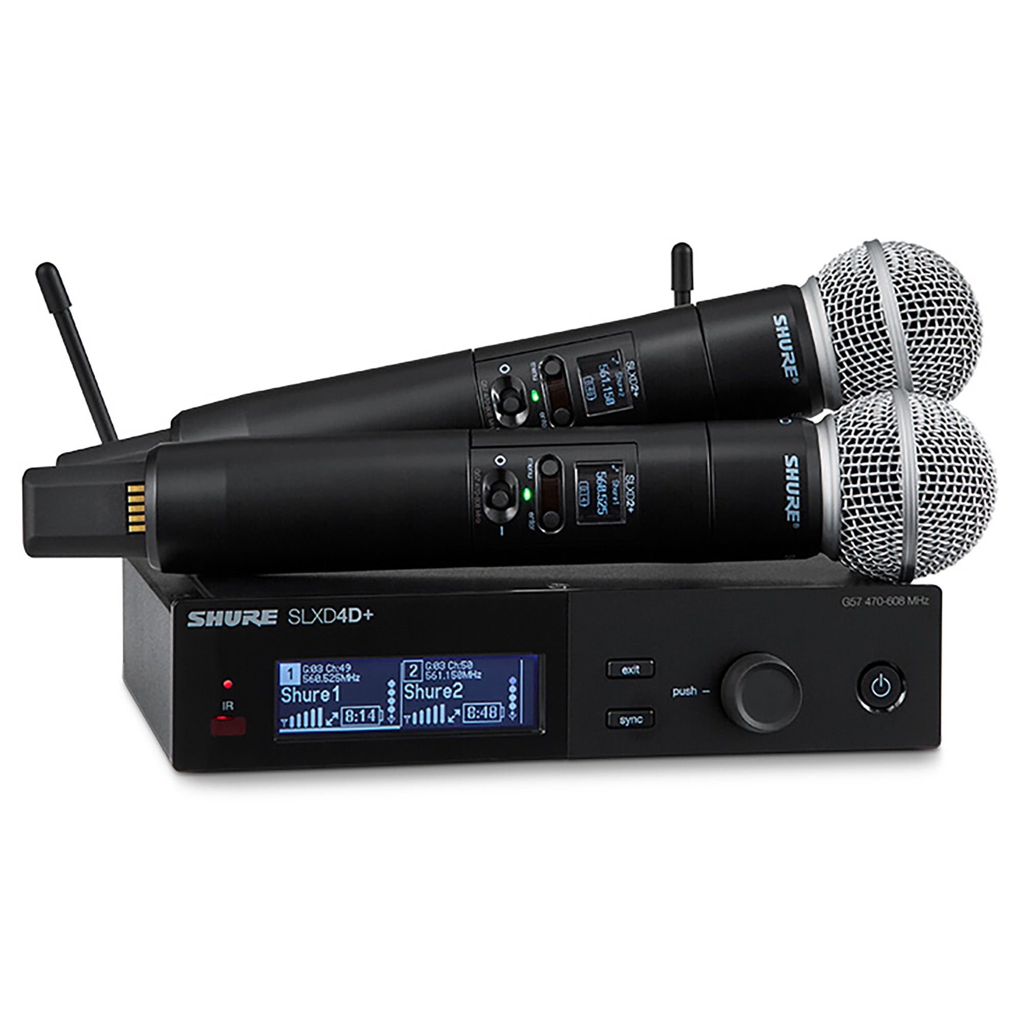 Shure SLXD24DP58G57 Dual Channel Handheld Wireless System