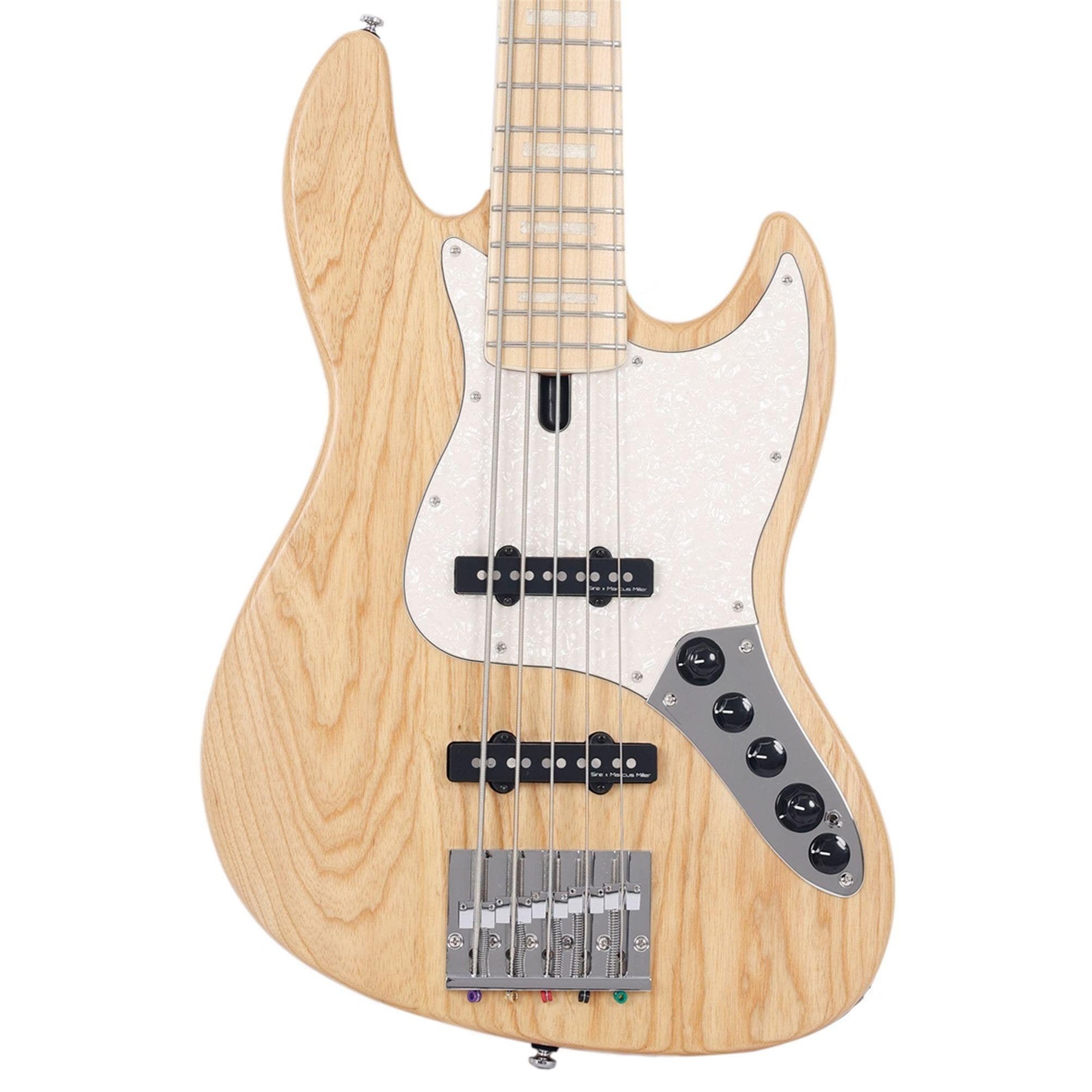 Sire Marcus Miller V7 Swamp Ash Reissue 5-String Bass, Natural Satin