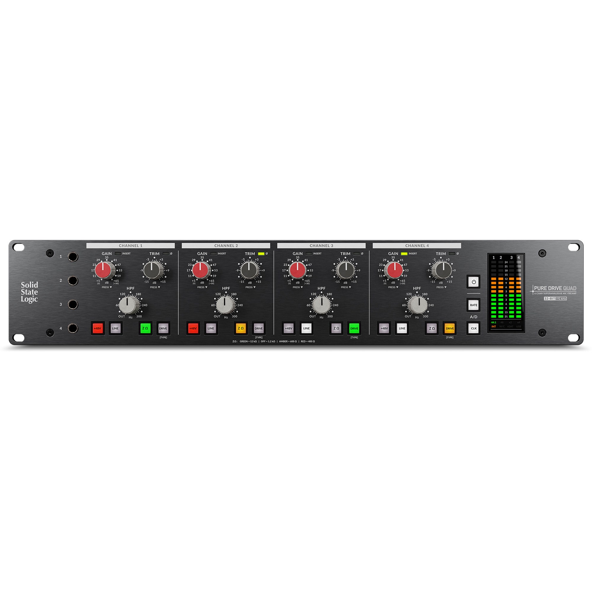 Solid State Logic PureDrive Quad 4 Channel Mic Pre