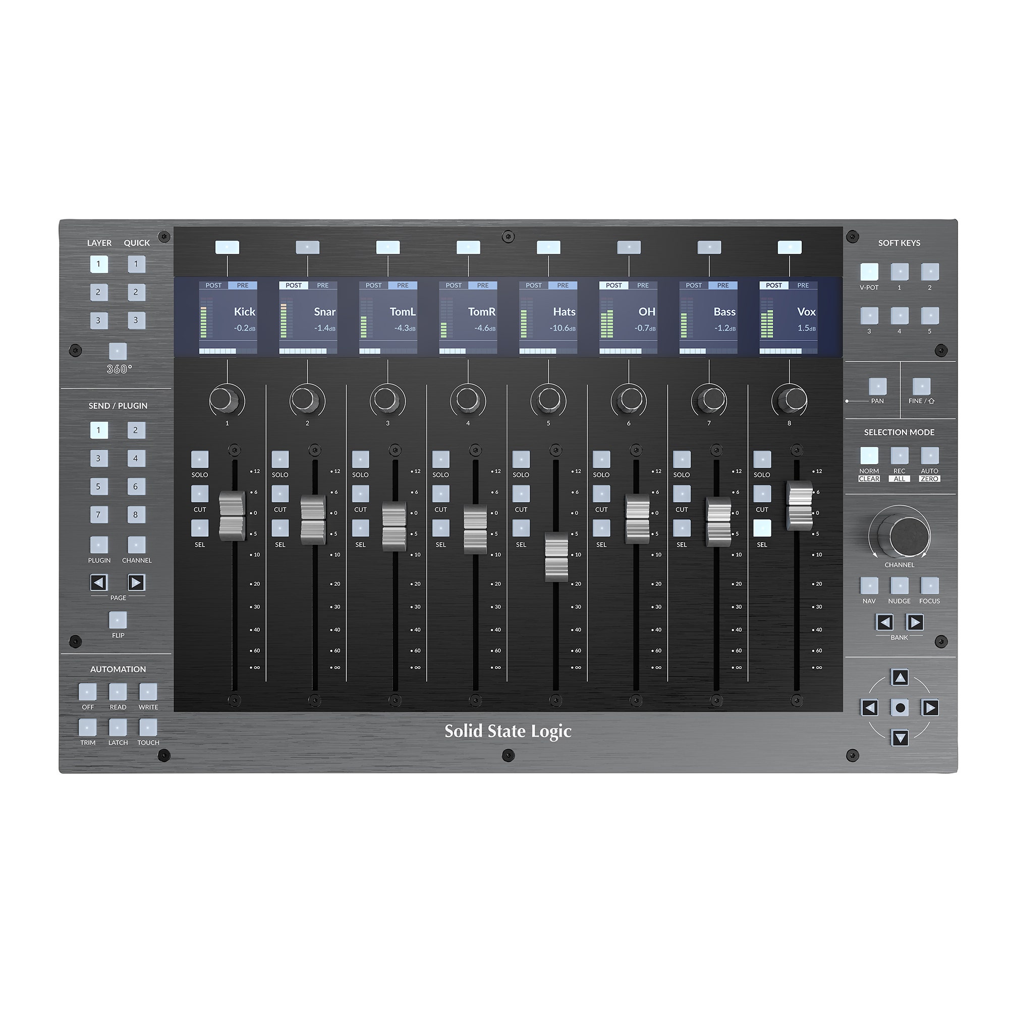 SSL UF8 Eight Fader Multi-Layer DAW Control