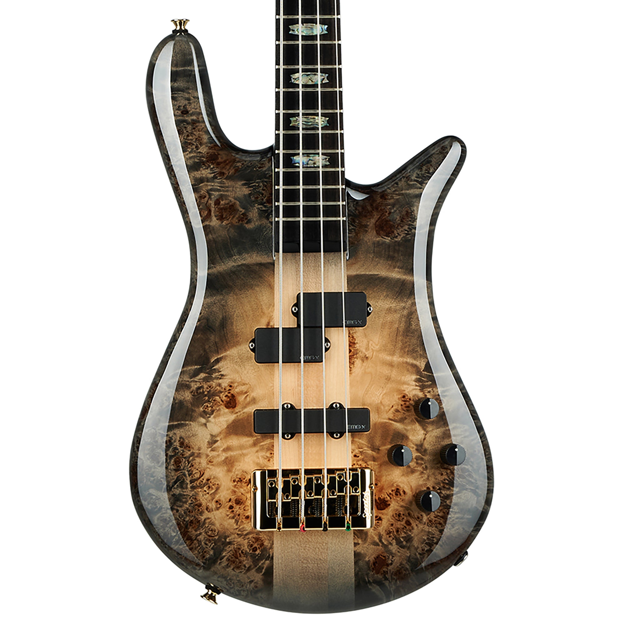 Spector Euro 4 Custom Bass Guitar with Bag Natural Black Burst Gloss