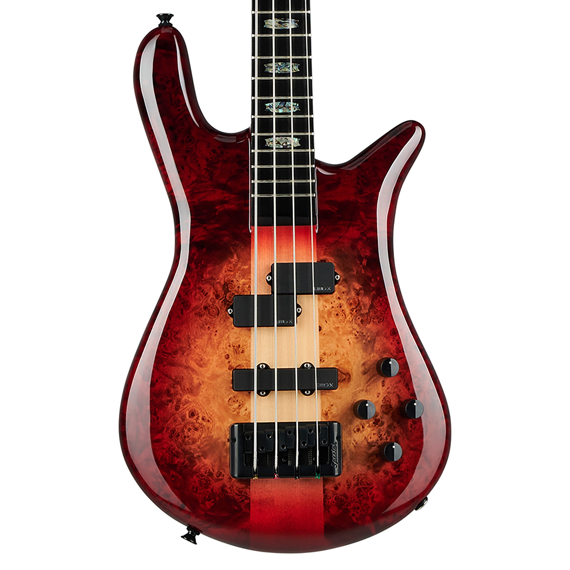 Spector Euro 4 Custom Bass Guitar with Bag Natural Red Burst Gloss