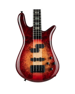Spector Euro 4 Custom Bass Guitar with Bag Natural Red Burst Gloss