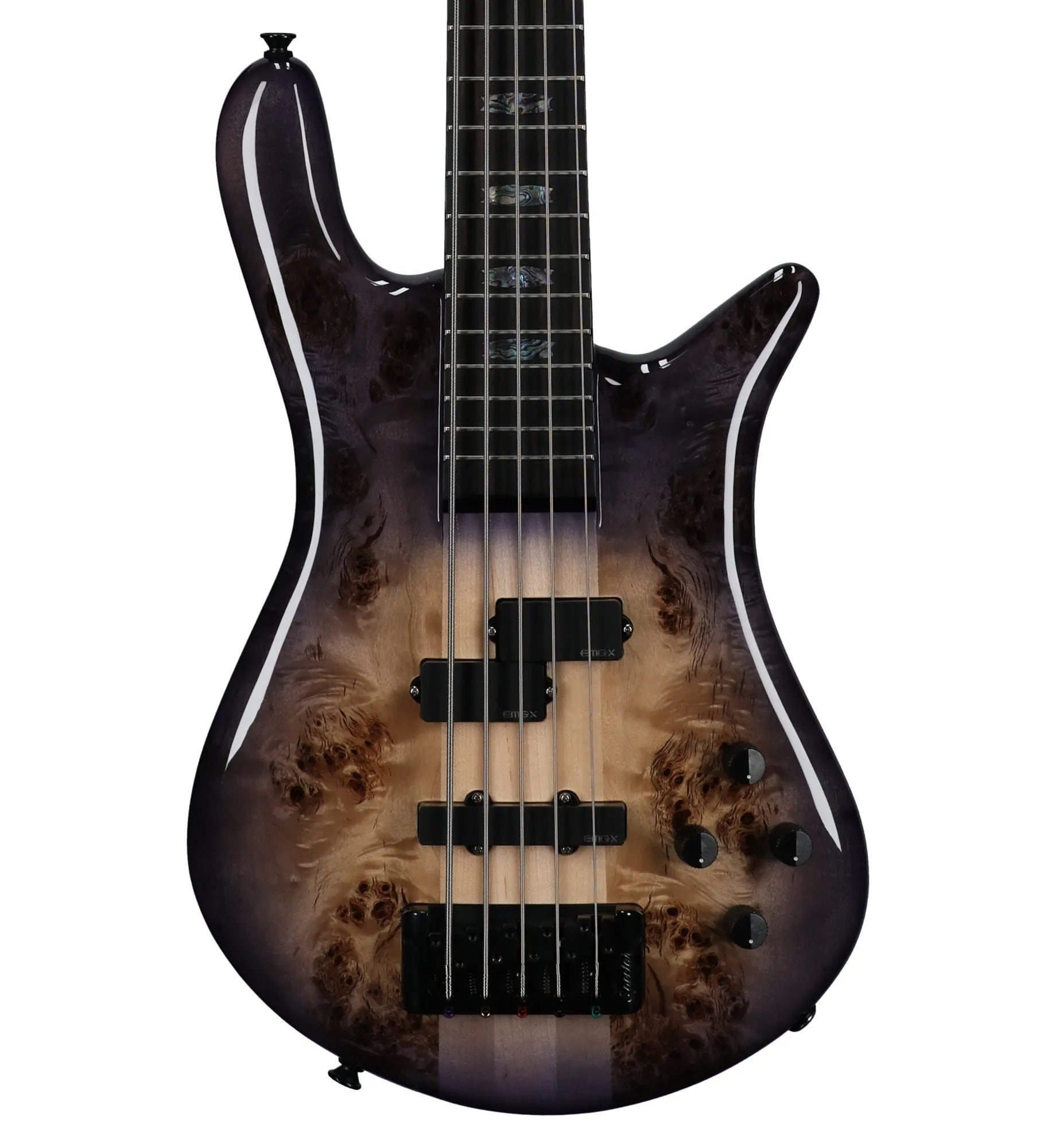 Spector Euro 5 Custom Bass Guitar with Bag Natural Violet Burst Gloss