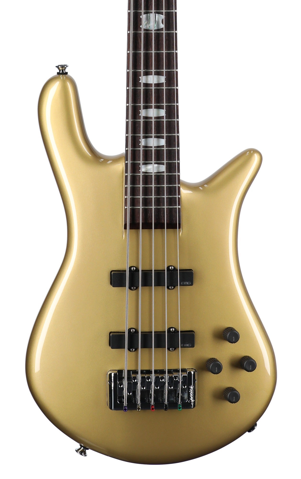 Spector Euro 5 Classic Bass Guitar with Bag Metallic Gold Gloss