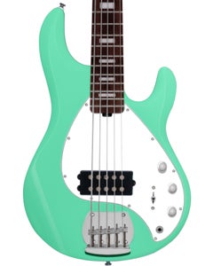 Sterling SUB StingRay 5 Plus 5-String Bass Guitar Seafoam Green