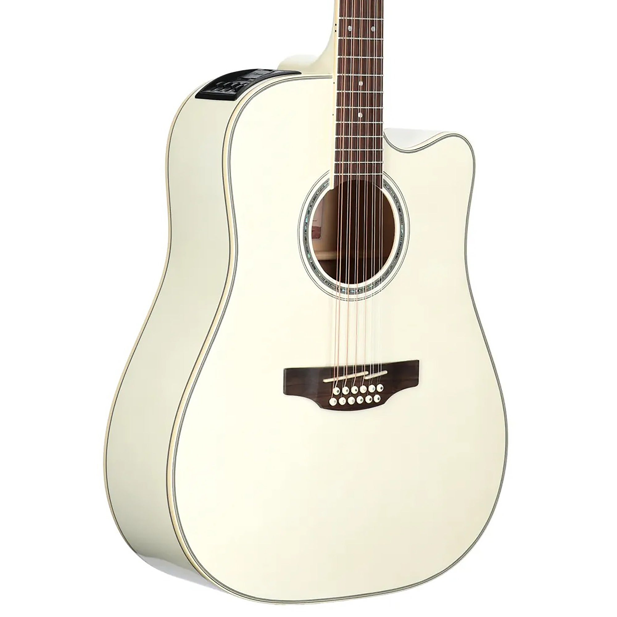 Takamine GD37CE12 Acoustic Electric Guitar with Bag Pearl White