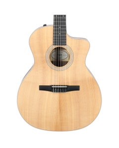 Taylor 214ce-N Nylon Grand Auditorium Acoustic Electric Guitar with Gig Bag
