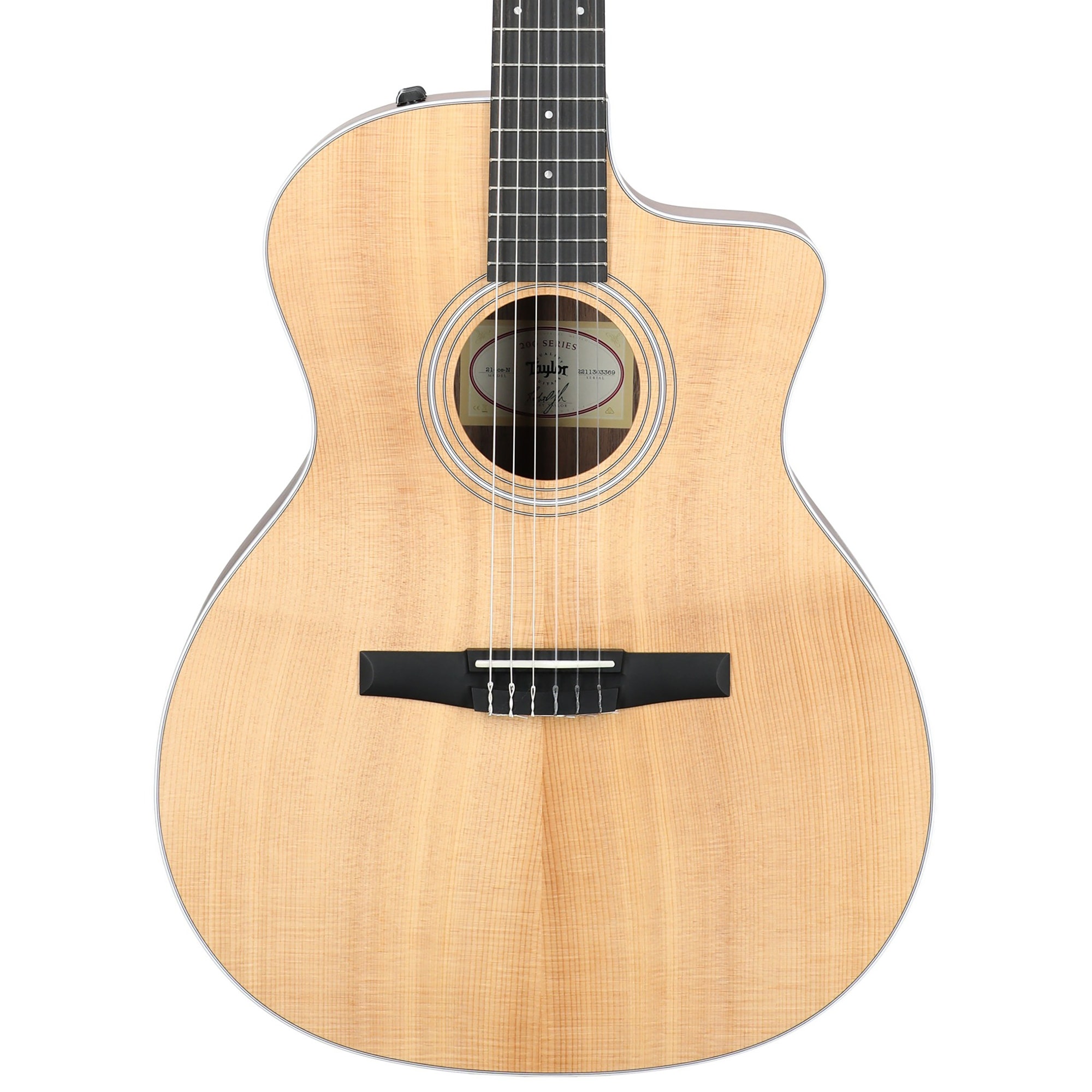 Taylor 214ce-N Nylon Grand Auditorium Acoustic Electric Guitar with Gig Bag