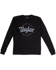 Taylor Aged Logo Long Sleeve Thermal Black
