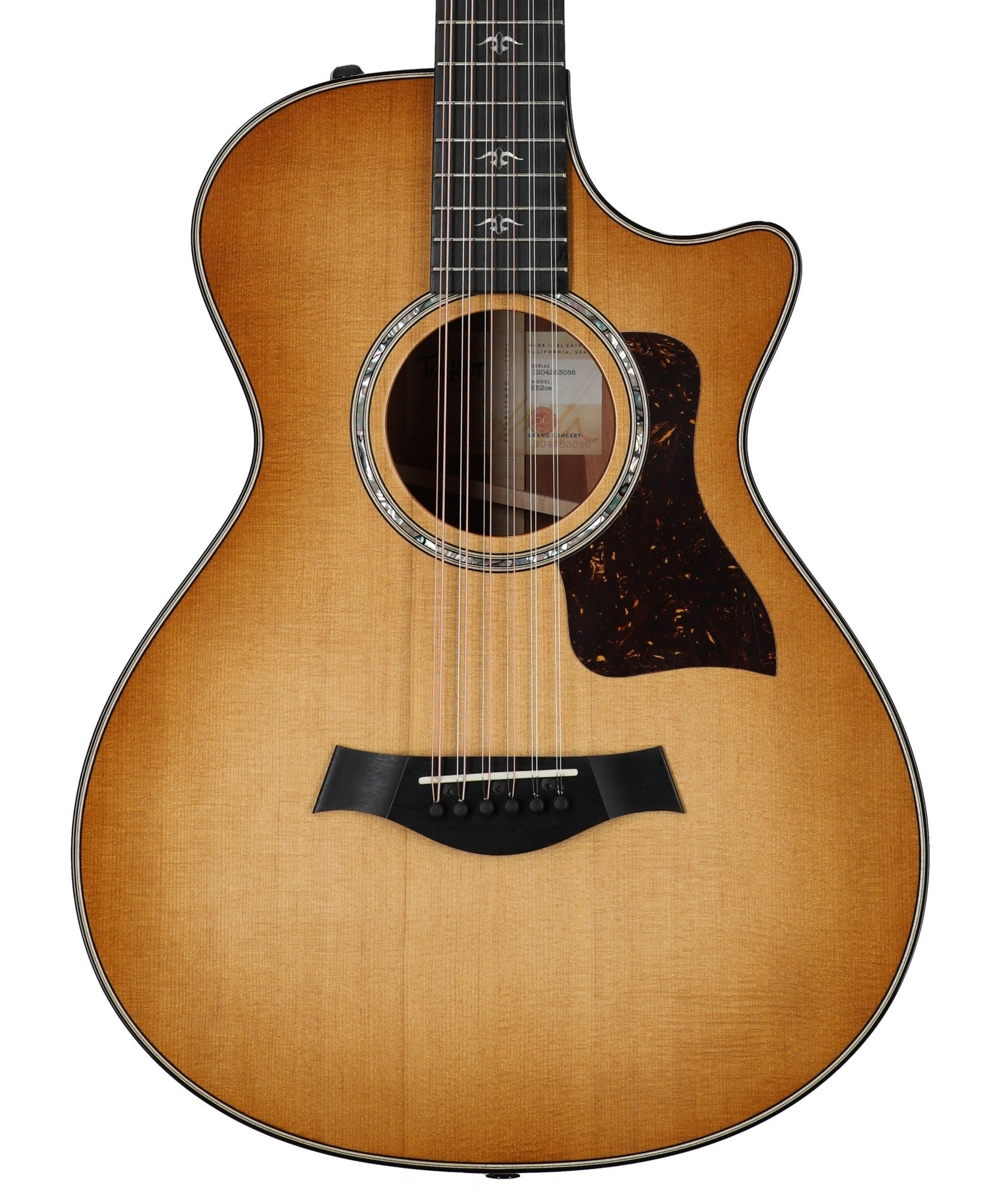 Taylor 552ce Urban Ironbark Grand Concert 12 Fret 12-String AE w/Case