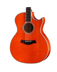 Taylor Doyle Dykes Signature Grand Auditorium A/E Orange Guitar with Case