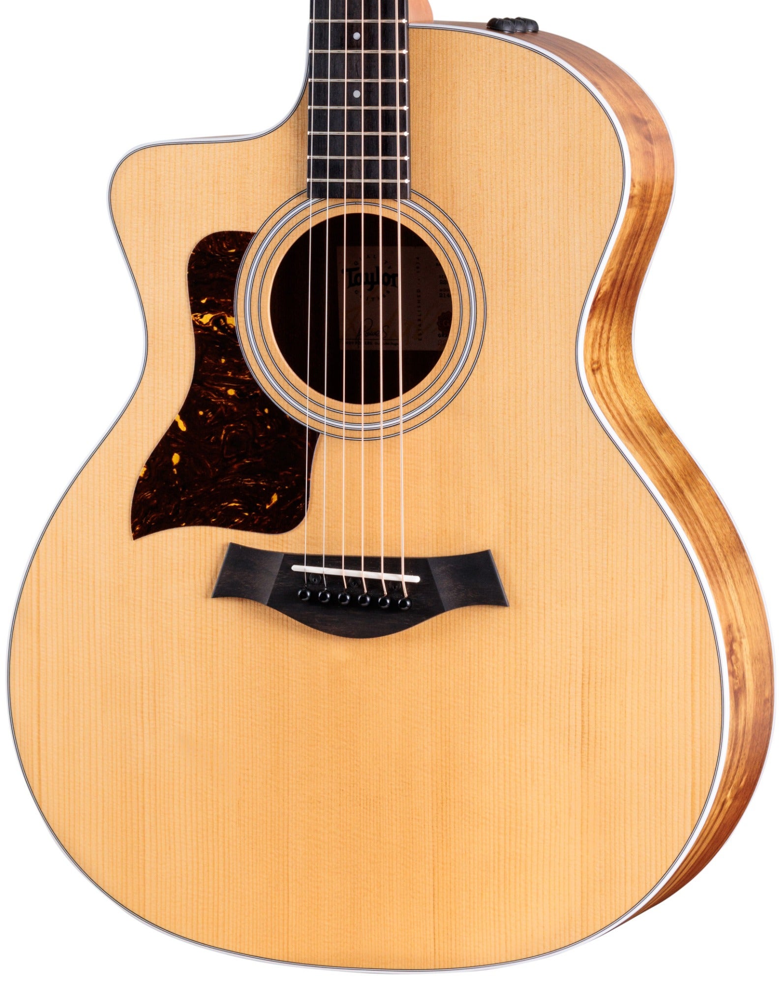 Taylor 214ce-K Grand Auditorium Left-Handed Acoustic Electric Guitar with Gig Bag