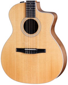 Taylor 214ce-N Nylon Grand Auditorium Acoustic Electric Guitar with Gig Bag