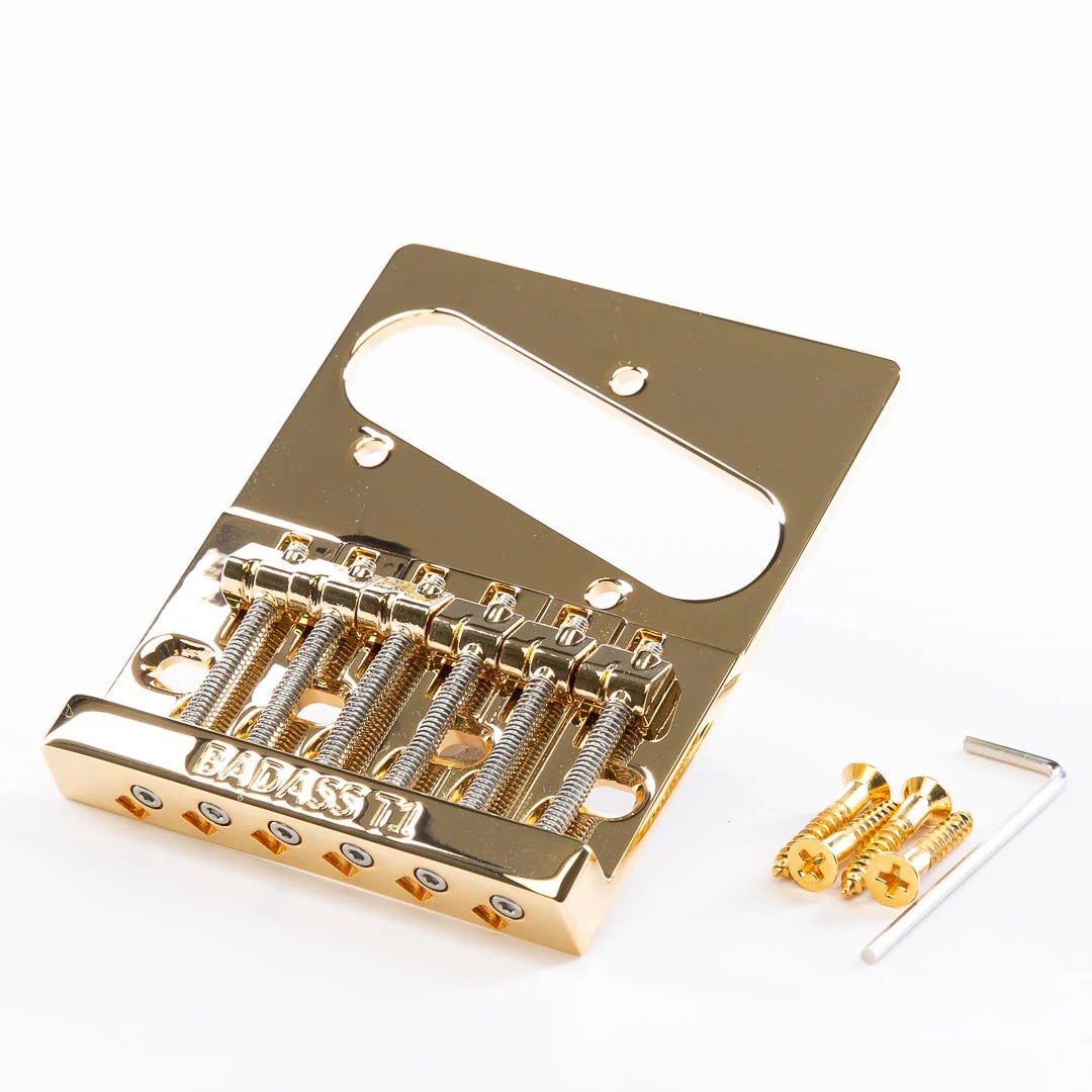 Leo Quan Badass T1 Tele Bridge, Nickel