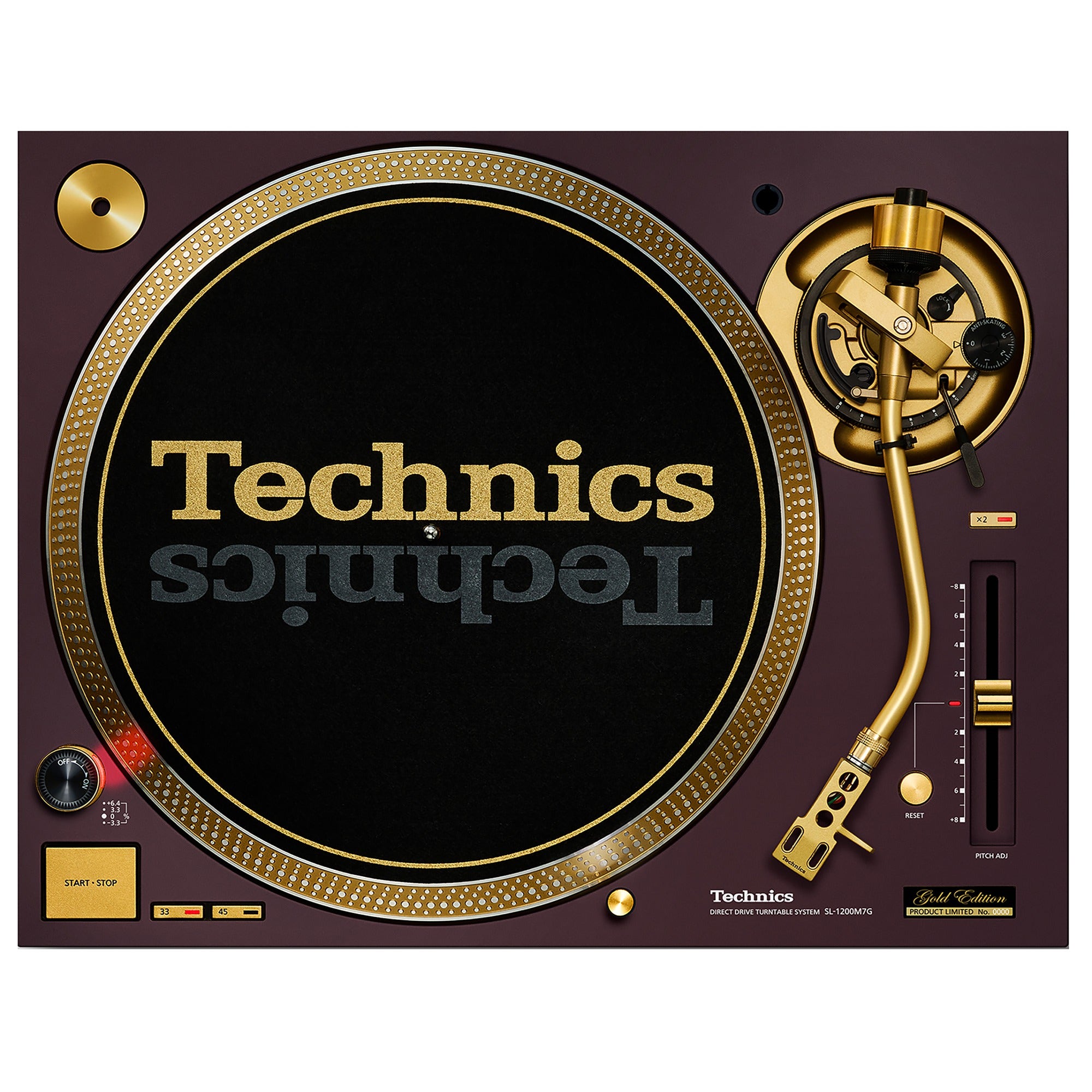 Technics SL1200M7G Direct Drive Turntable in Red