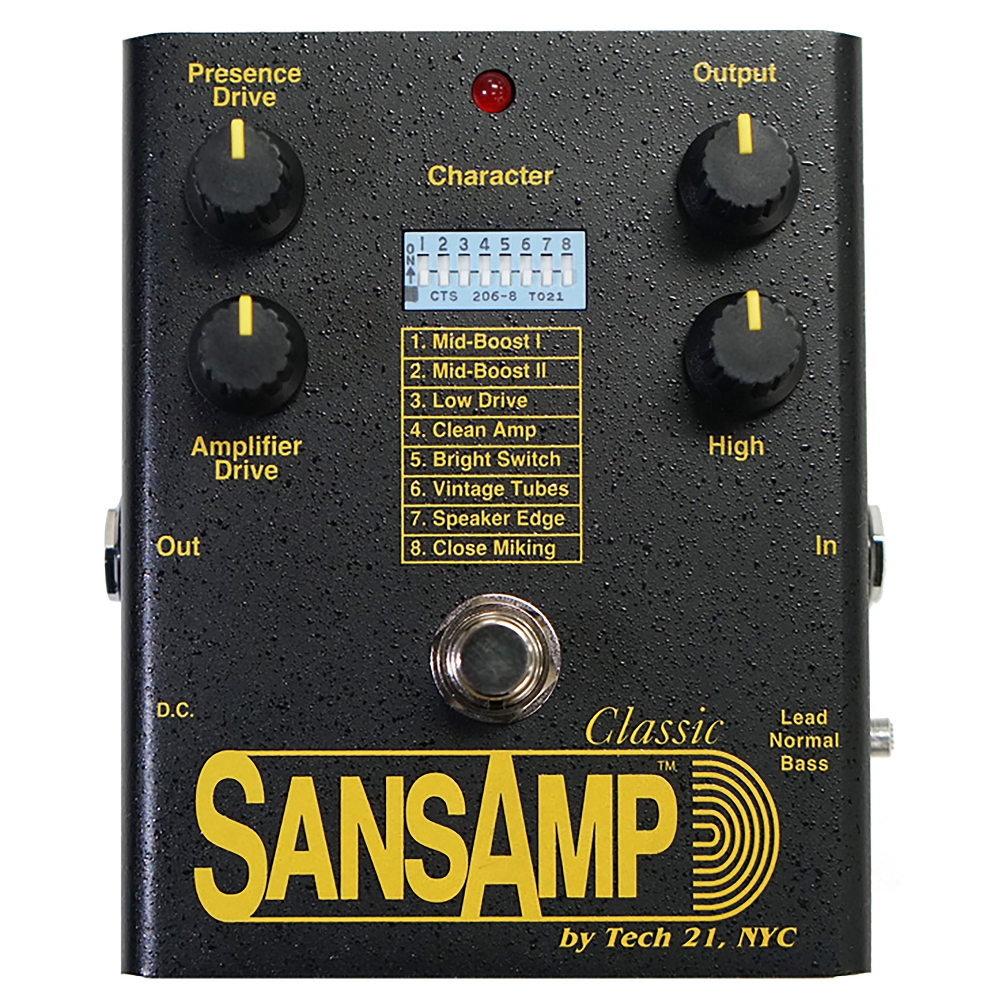 Tech 21 SansAmp Classic Pedal Guitar DI Speaker Simulator