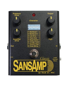 Tech 21 SansAmp Classic Pedal Guitar DI Speaker Simulator