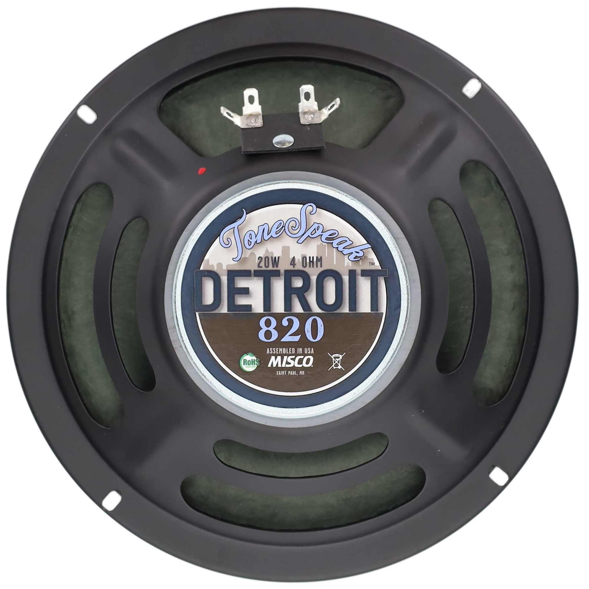 ToneSpeak Detroit 820 8 Inch Guitar Speaker 20 Watts