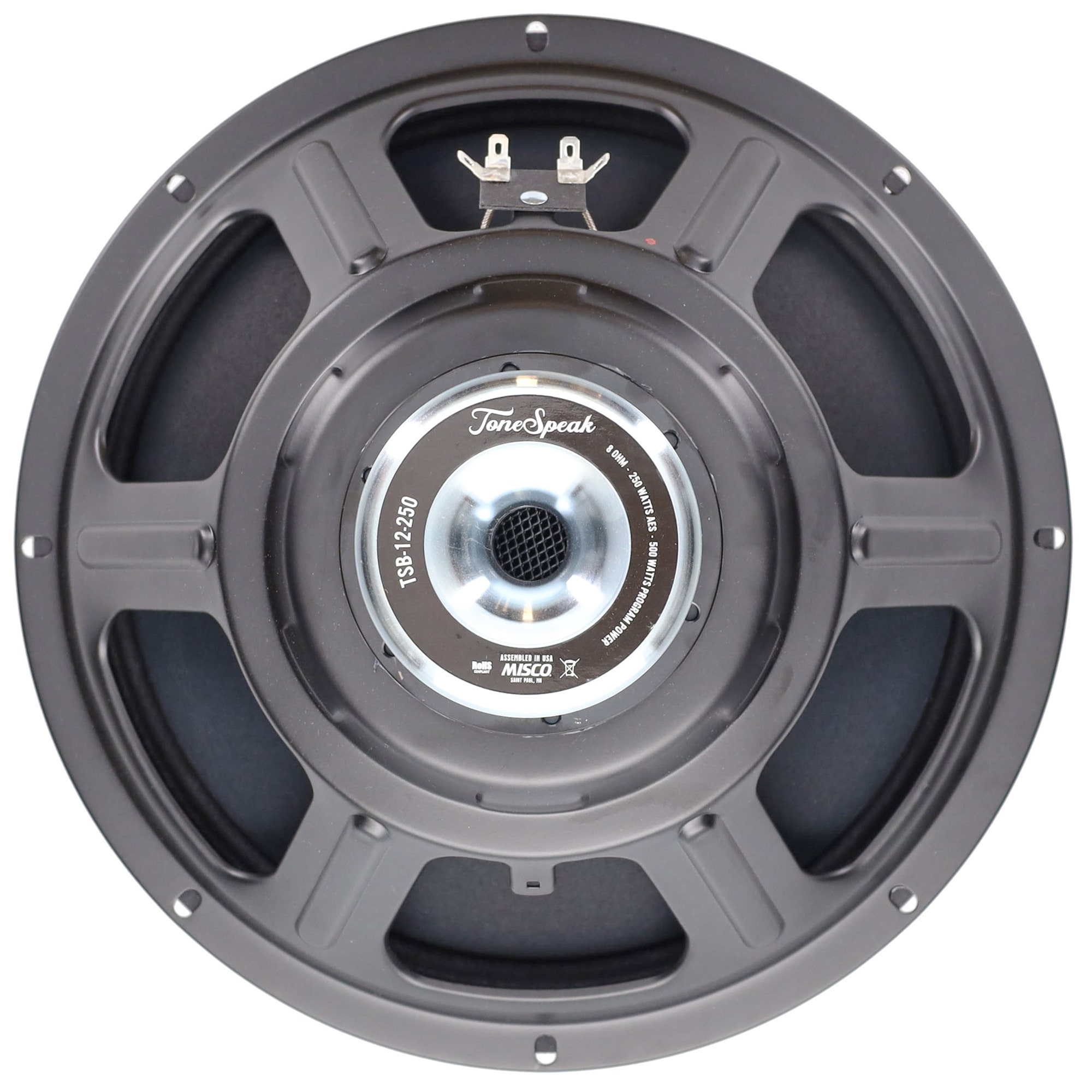 ToneSpeak TSB-12-250 12 Inch Bass Speaker 250 Watts 8 Ohms