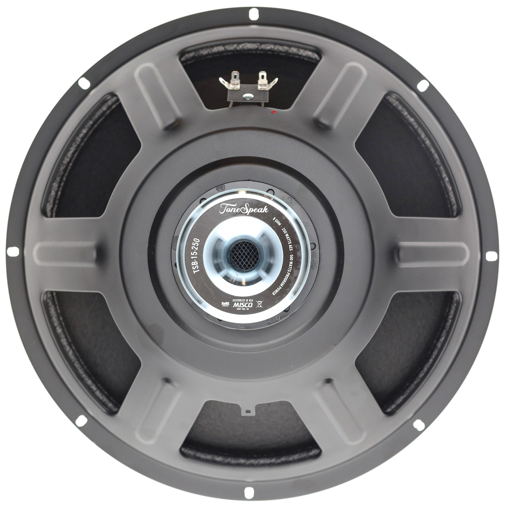 ToneSpeak TSB-15-250 15 Inch Bass Speaker 250 Watts 8 Ohms