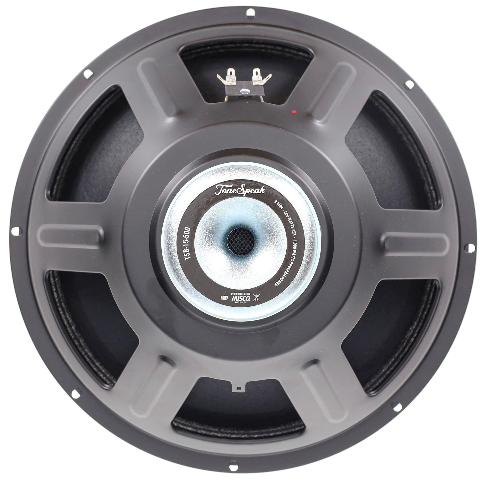 ToneSpeak TSB-15-500 15 Inch Bass Speaker 500 Watts 8 Ohms