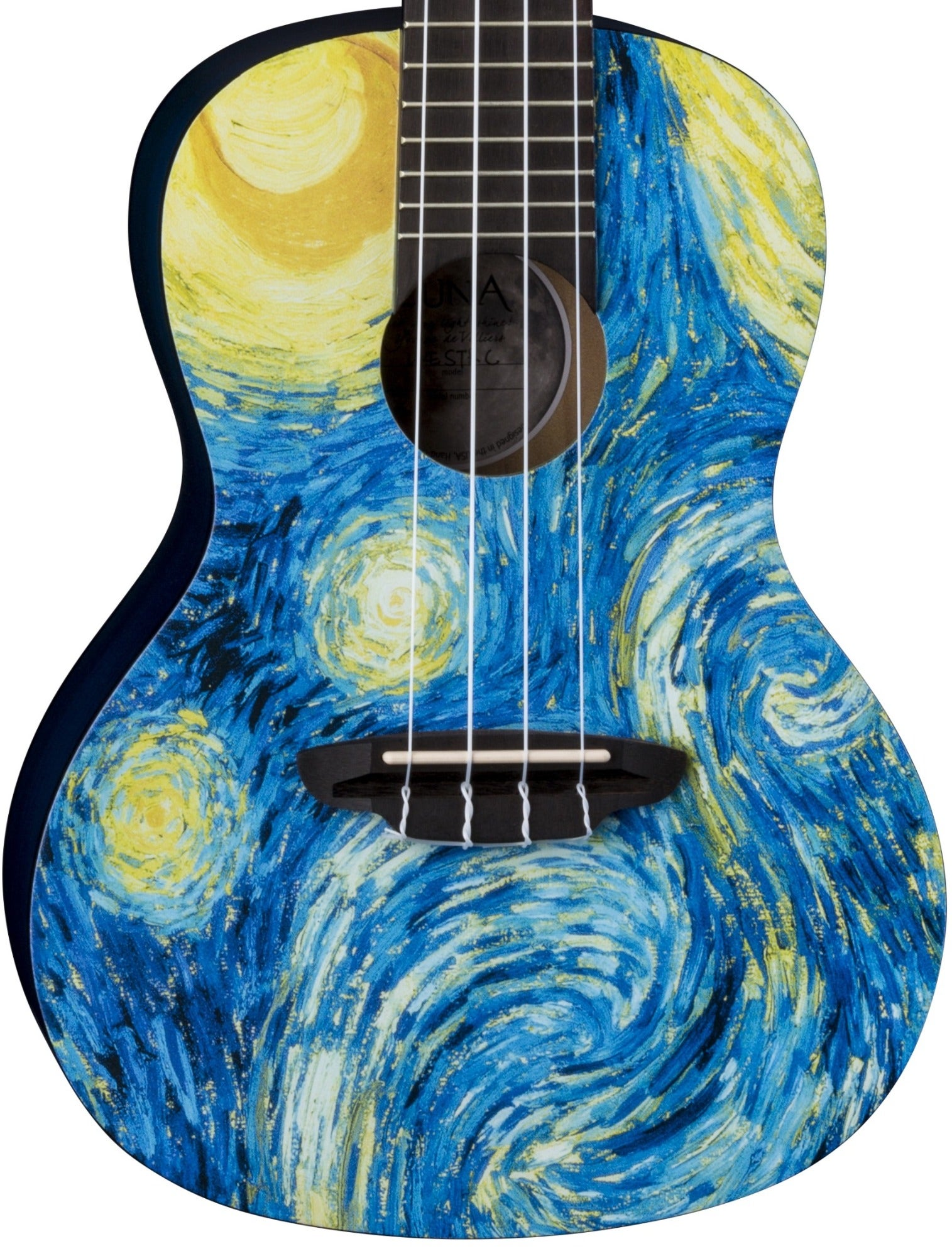 Luna Starry Night Concert Ukulele with Gigbag