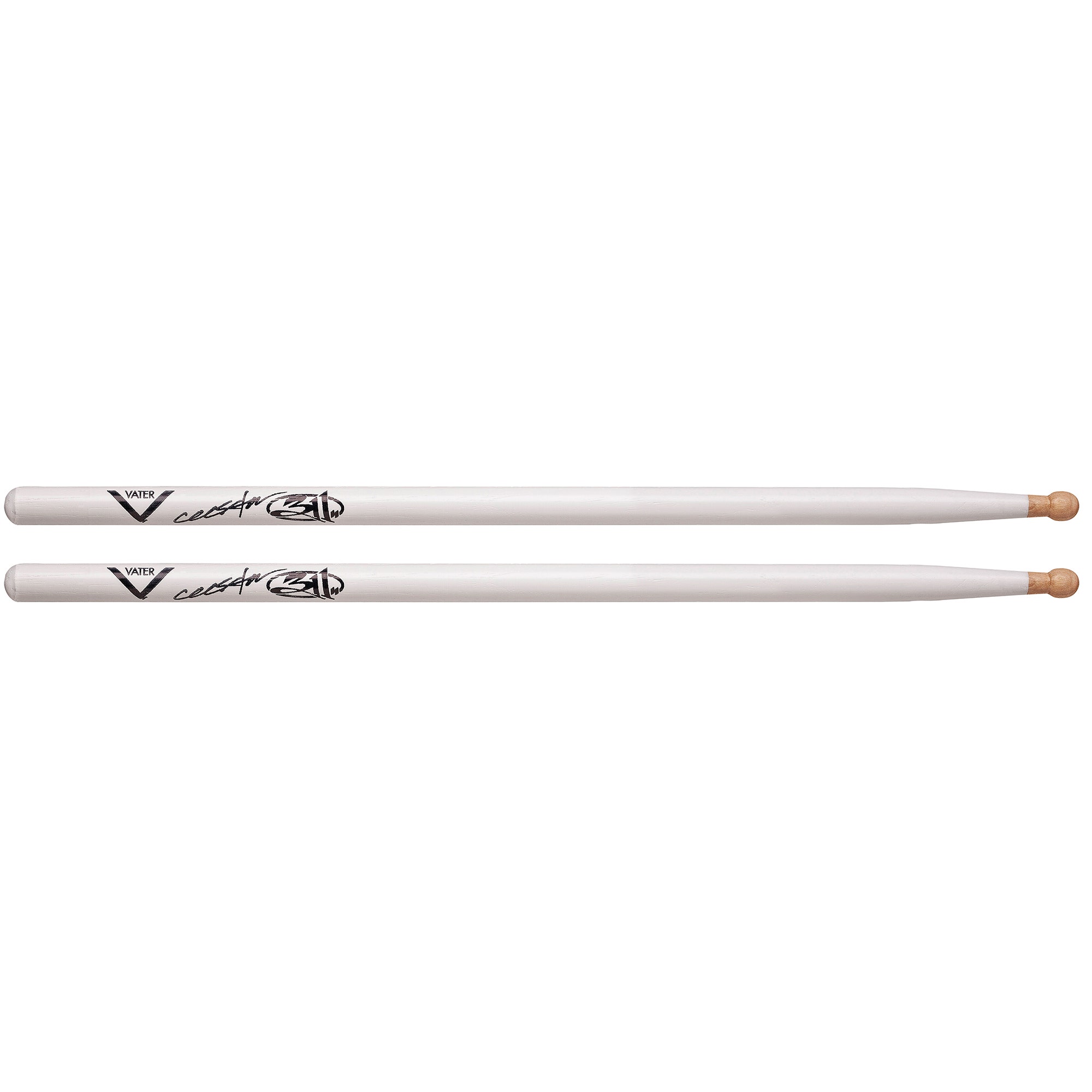Vater Chad Sexton Drumsticks Wood Tip Pair White