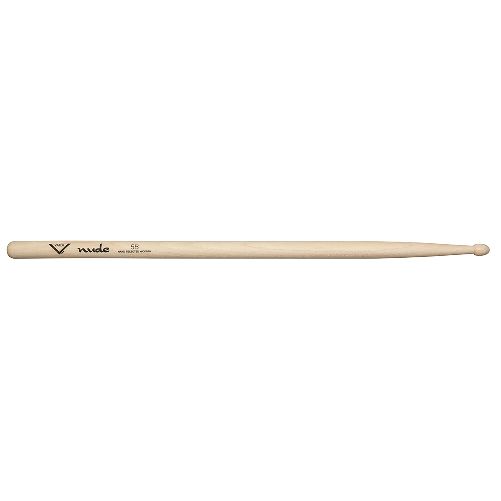 Vater Nude 5B Hickory Wood Tip Drumsticks Pair