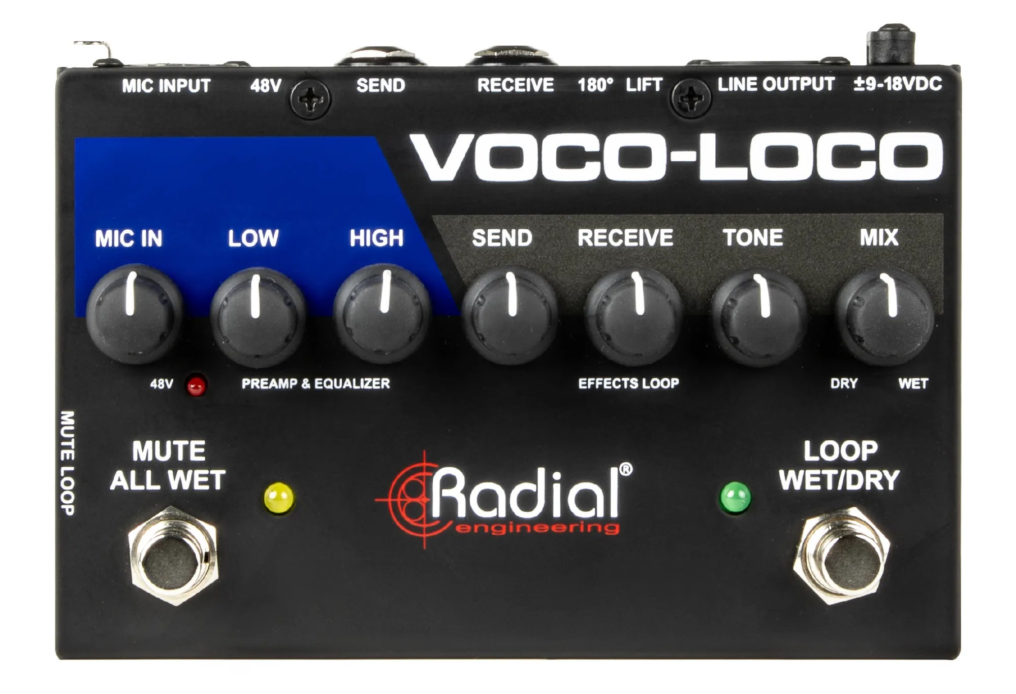 Radial Engineering Voco-loco MK2 Vocal Microphone Effects Switcher