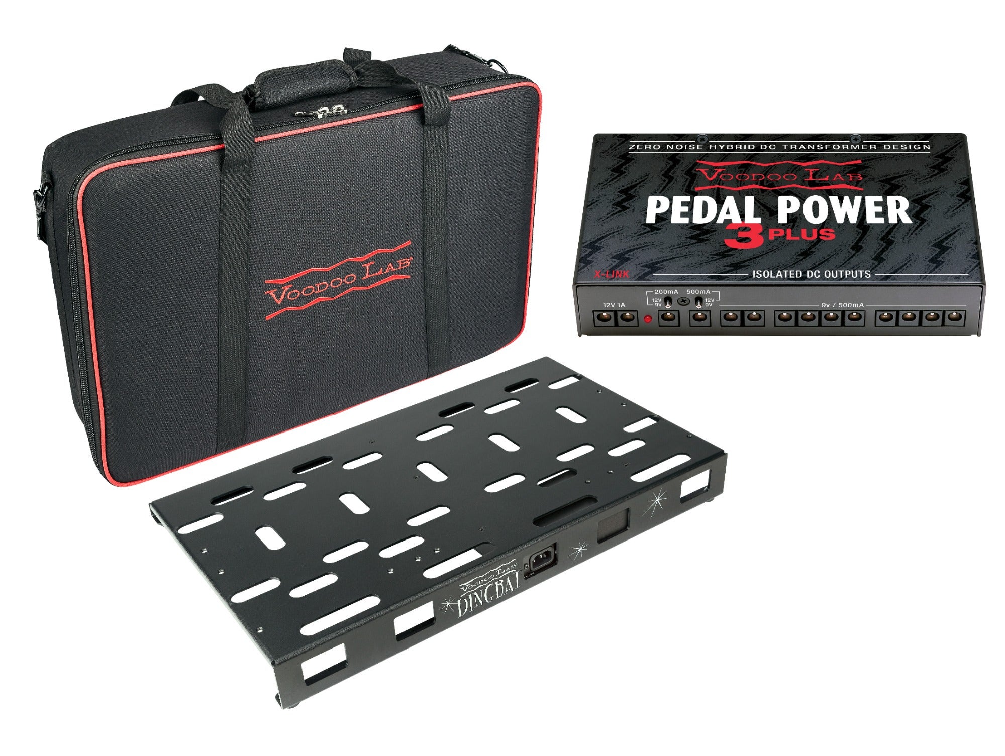 Voodoo Lab Dingbat Large Pedalboard with Pedal Power 3 Plus