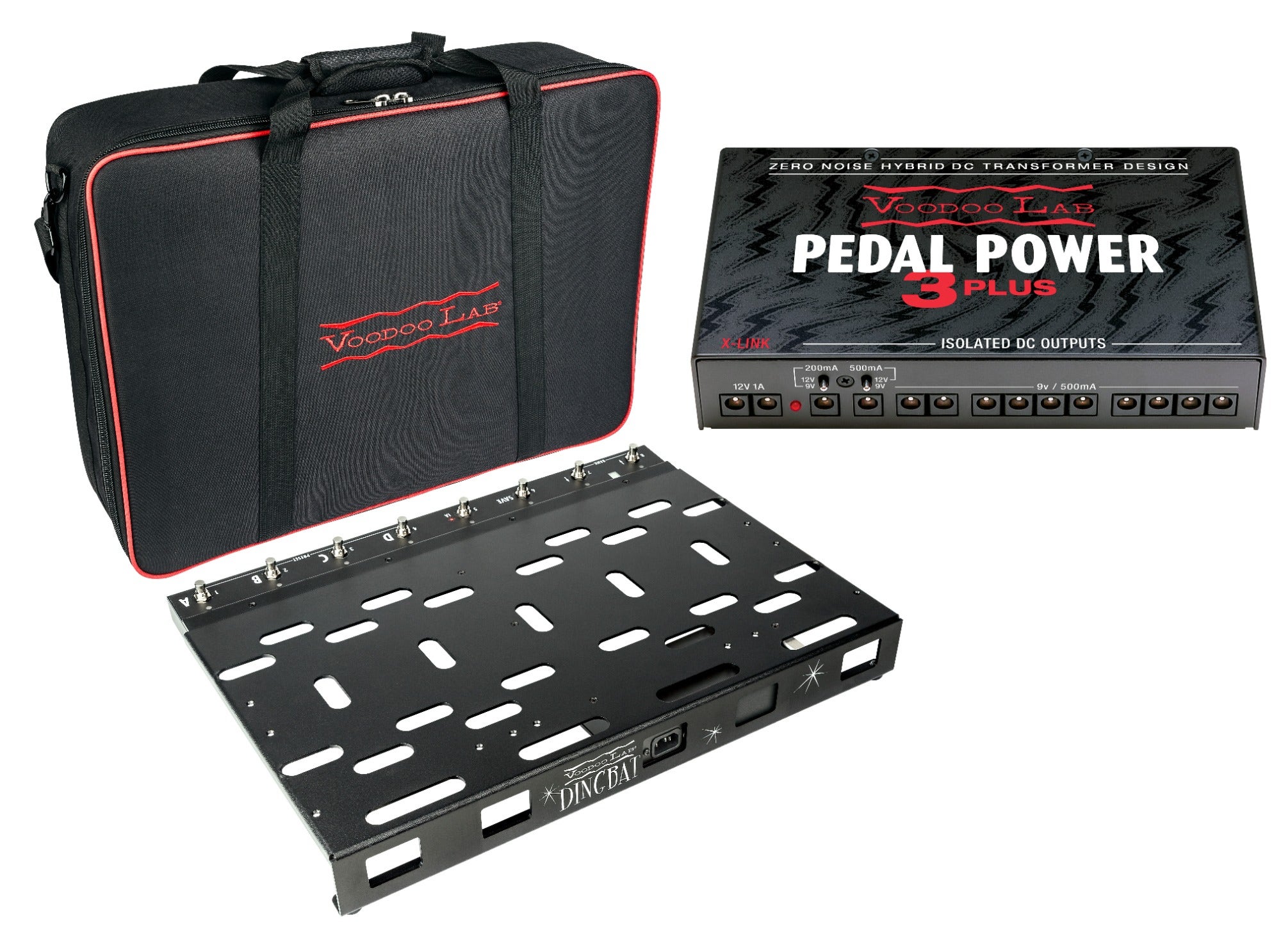 Voodoo Lab Dingbat PX Pedalboard with Pedal Power 3 Plus