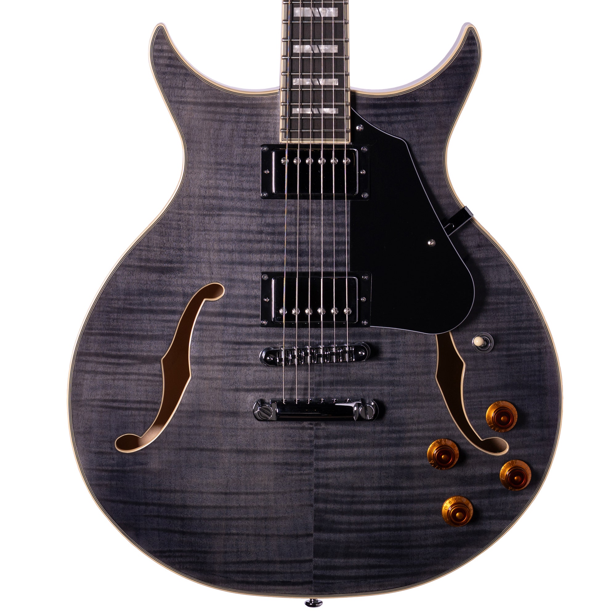 Washburn SH35 Semi-Hollow Body Guitar Trans Black