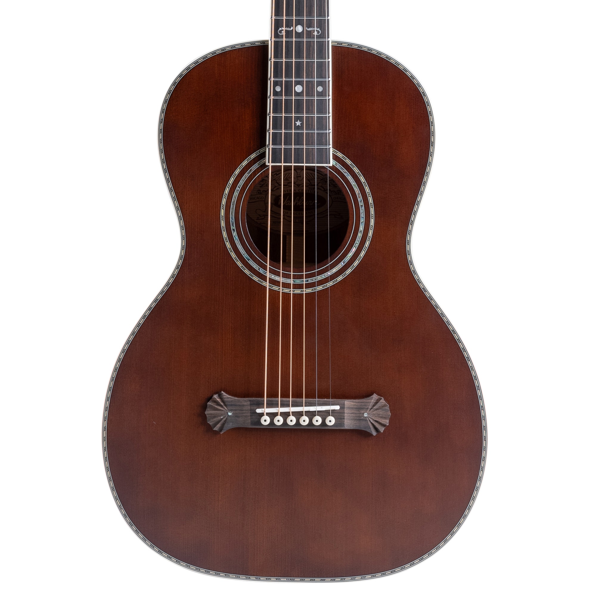 Washburn Victorian Parlor Acoustic Guitar with Gig Bag