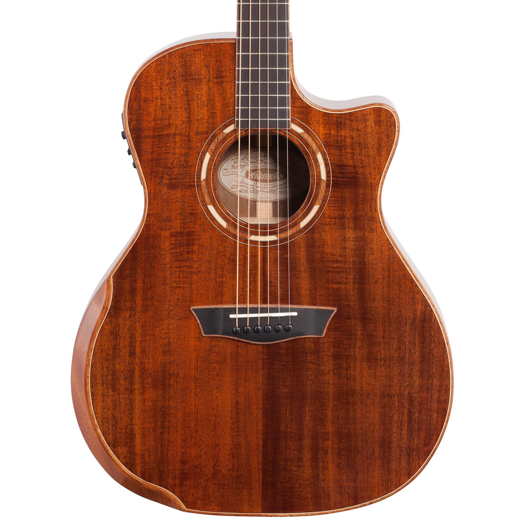 Washburn WCG15SCE12 O Comfort Deluxe 55 Koa Grand Auditorium AE